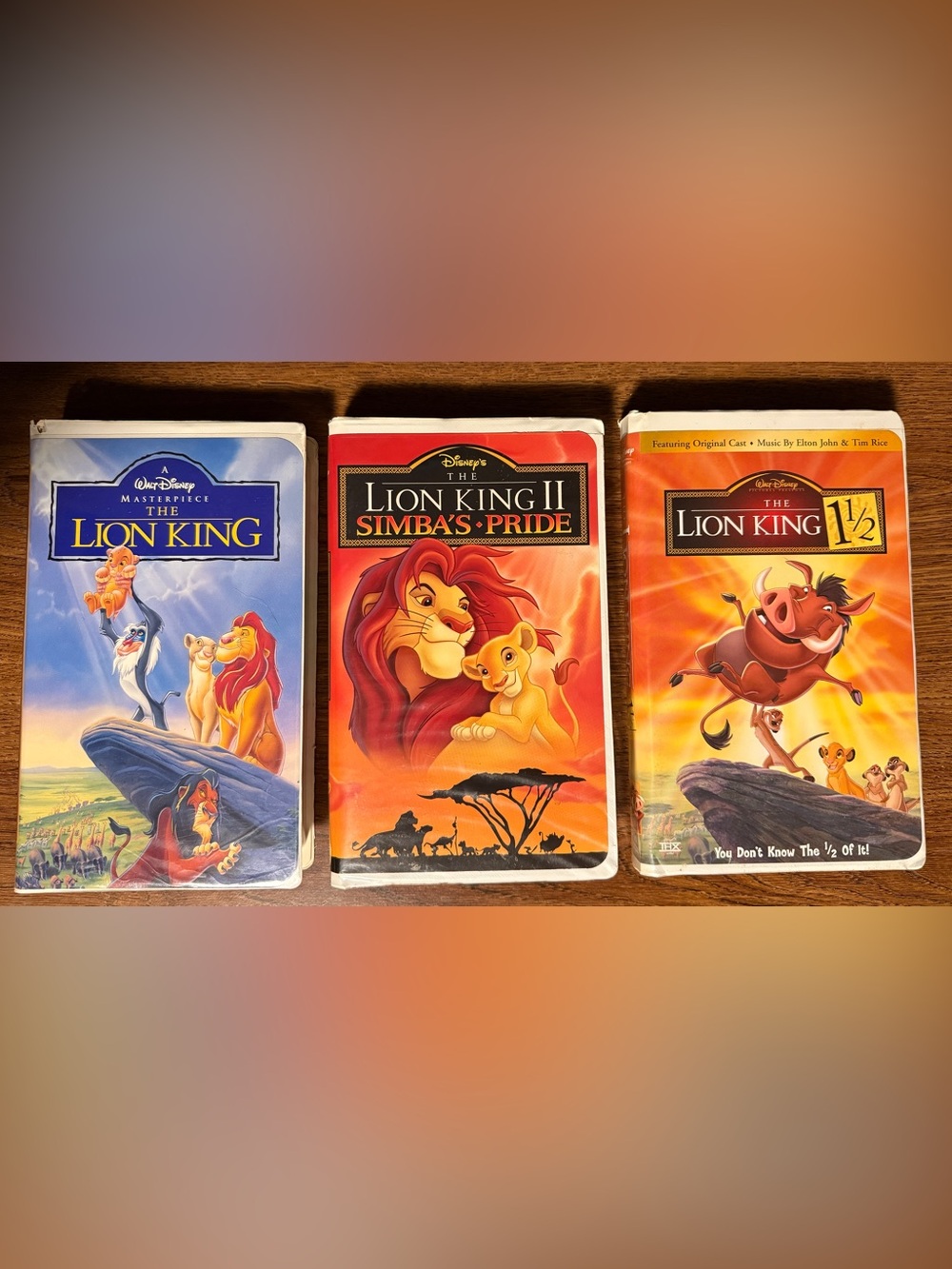 Walt Disney The Lion King VHS Collection Bundle (3 Film Bundle)